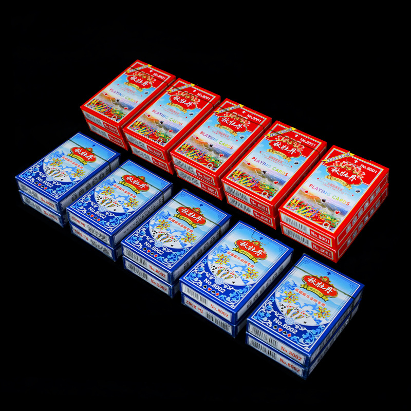 Zhengting Playing Cards Autumn Peony 8001 Leisure and Entertainment Playing Cards Chess Room Tea House Thickened Factory Wholesale Playing Cards