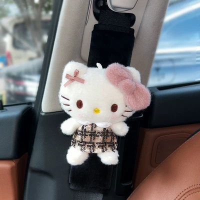 Seat belt shoulder pad and Breathable for Long-Distance Use, Providing - velvet-shoulder-pads-xiaoxiangfeng-kitty-single
