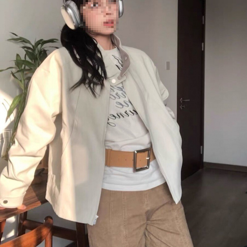 美式春秋哈灵顿夹克短款飞行员立领棒球服机车外套潮牌|undefined