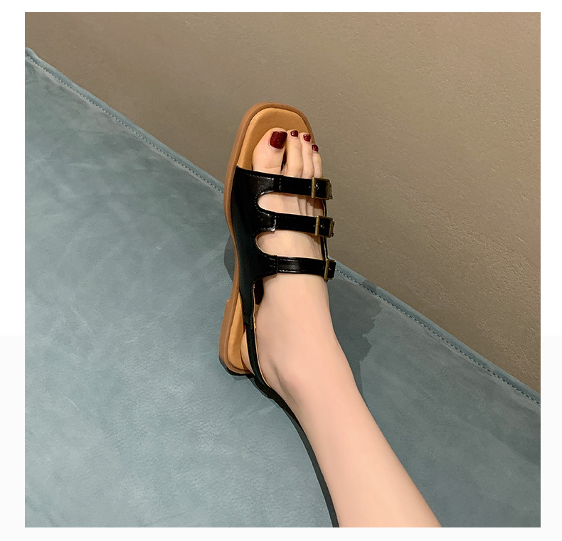 Damen Römersandalen Mit Flacher Sohle Für Den Sommer_voghion.com