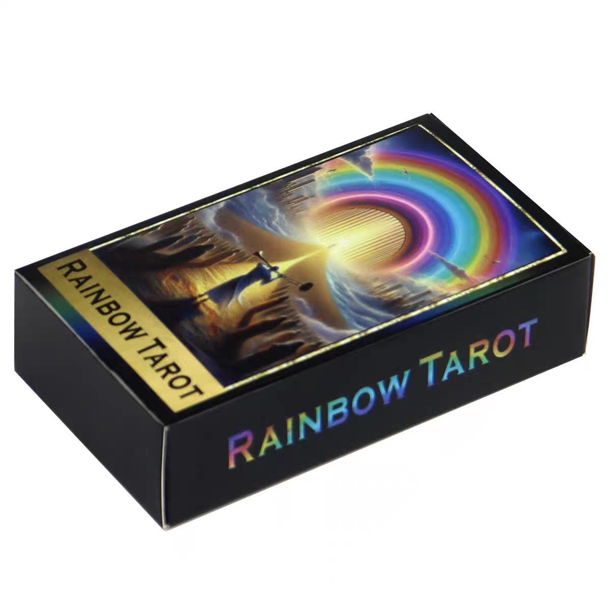 Regenbogen Tarotkarten Englisch Partyspiel Brettspiel Set_voghion.com