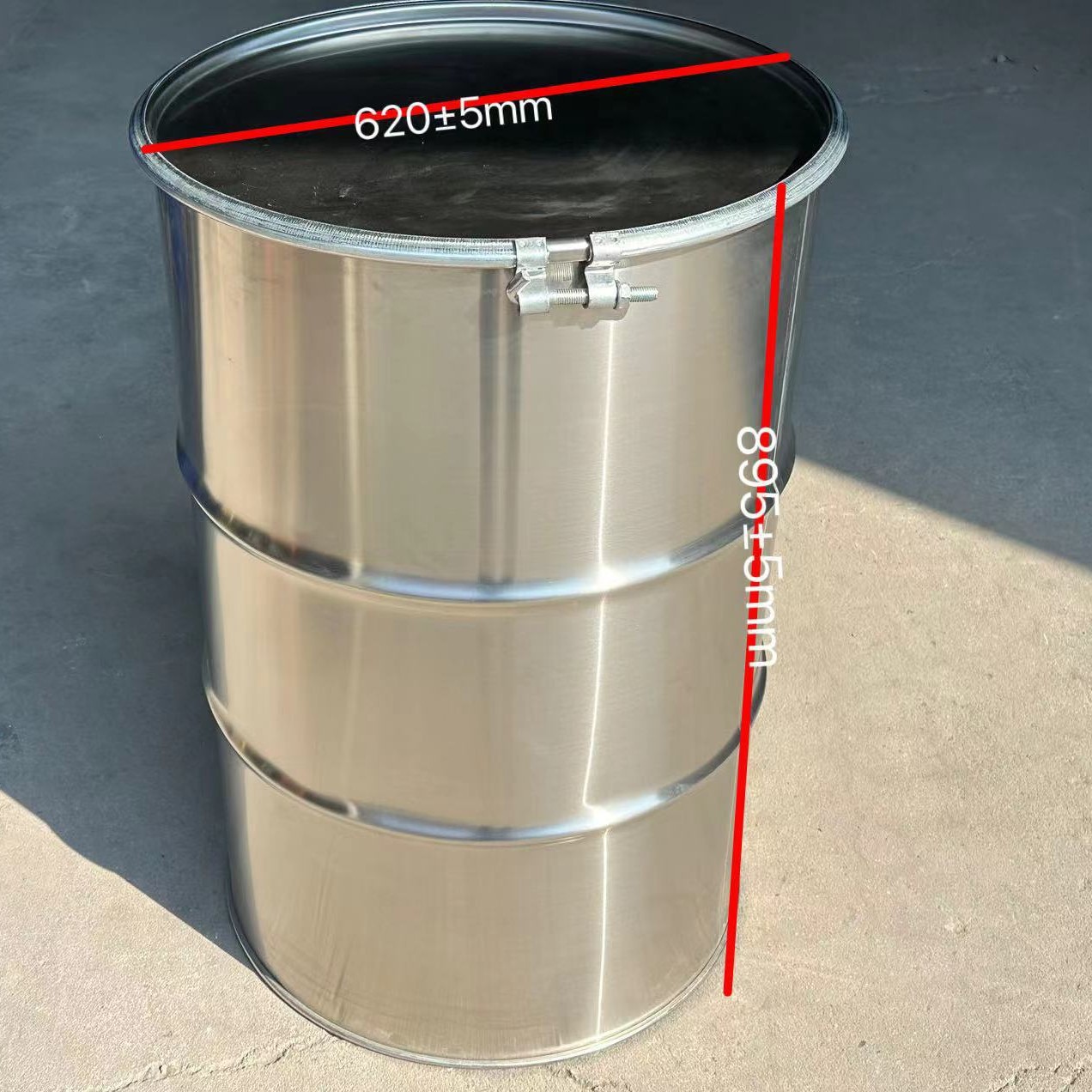 广东厂家304不锈钢桶化工桶油桶涂料桶钢桶食用油圆桶200升铁桶L.