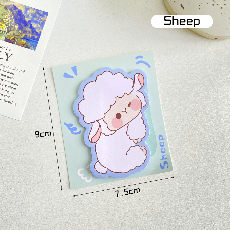 かわいいアニメの付箋は学生の文房具を貼っています。|undefined