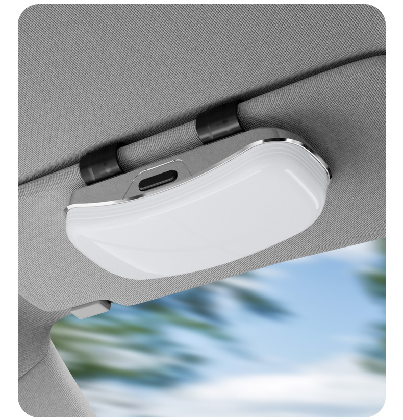Car-Mounted Glasses Case, Sun Visor Sunglasses Clip, Car Interior Driver's Glasses Holder, Sunglasses Storage Box, Glasses Stand