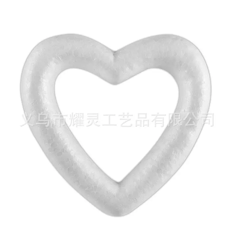 EPS 保丽龙泡沫空心桃心圈婚庆节日装饰配件情人节爱心