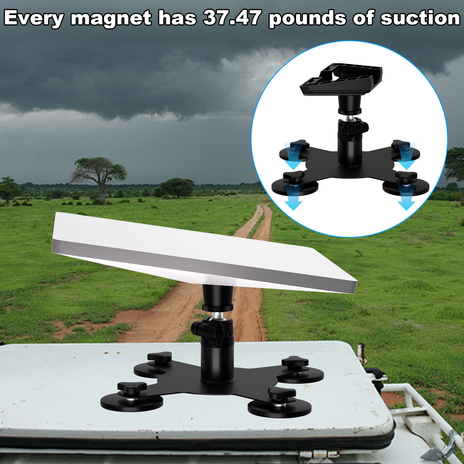 Cross-Border Exclusive Supply: Mini Stand Kit, Mini Magnetic Car Roof Mount Accessories