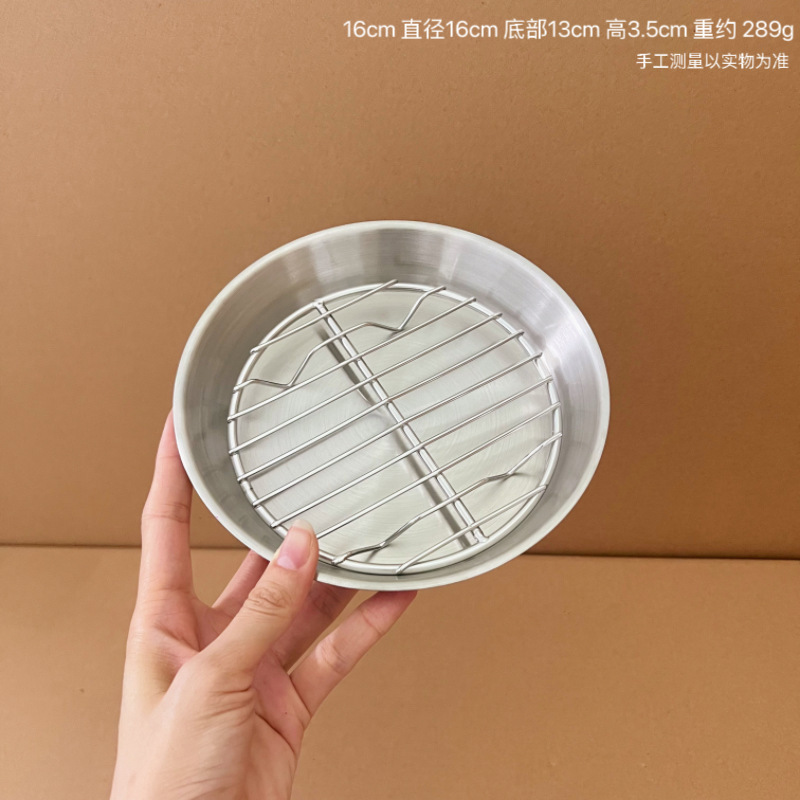 304ステンレス空気フライヤー焼き皿網付き濾過水で油を濾過する円盤オーブン焼き皿|undefined