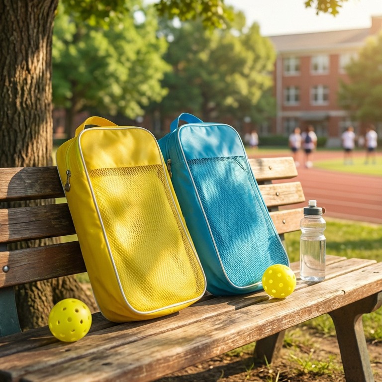 Pickleball Racket Bag, Portable Storage Bag, Breathable Mesh, Multi-Functional Sports Equipment Bag, Lightweight and Versatile Style