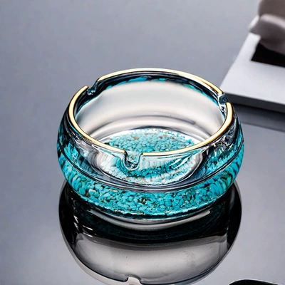 Living Room Office Creative Stylish – Car ashtray - thick-small-size-phnom-penh-turquoise-ashtray