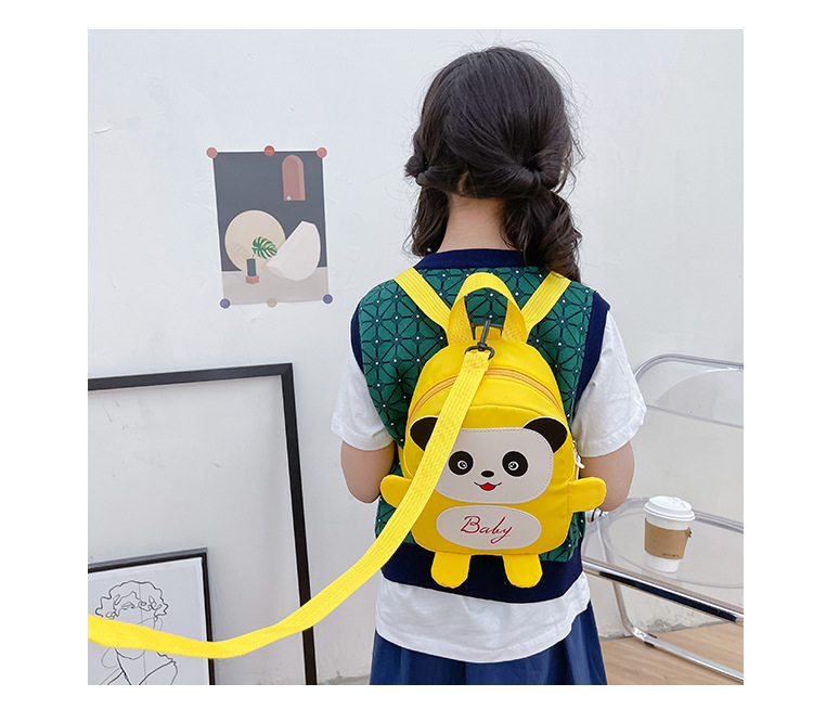 Kindergarten schoolbag for children, boys and girls, 1-3-5 years old, anti-wandering rope, cute frog, double-shoulder baby small backpack undefined