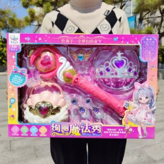 女孩玩具饰品仙魔法棒灯光音乐套装儿童玩具过家家培训班礼品批发