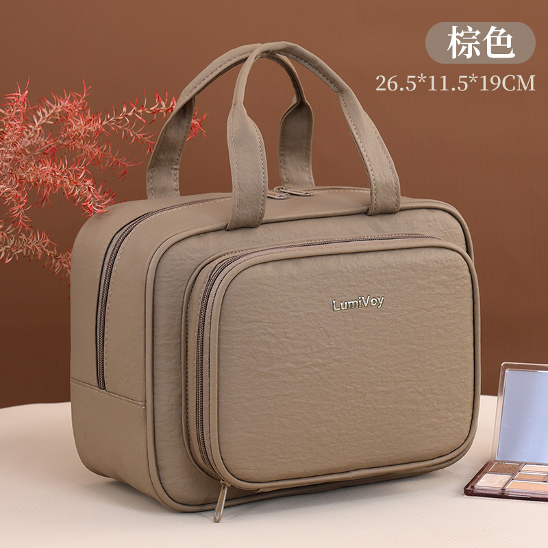 Bagas de almacenamiento de gran capacidad de división de alta calidad, bolsas de maquillaje portátiles, bolsas de almacenamiento de maquillaje portátiles, bolsas de lavado
