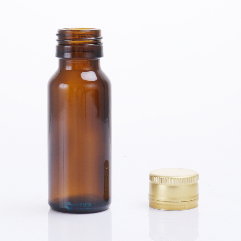 少量カスタムメイドの茶色の経口液ボトル20ml、茶色の遮光ガラス瓶、酵素瓶、ブルーベリー飲料瓶、ワイン瓶|undefined