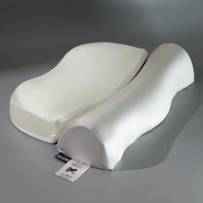 Zero Pressure Memory Pillow [White + Gray] Single Pack