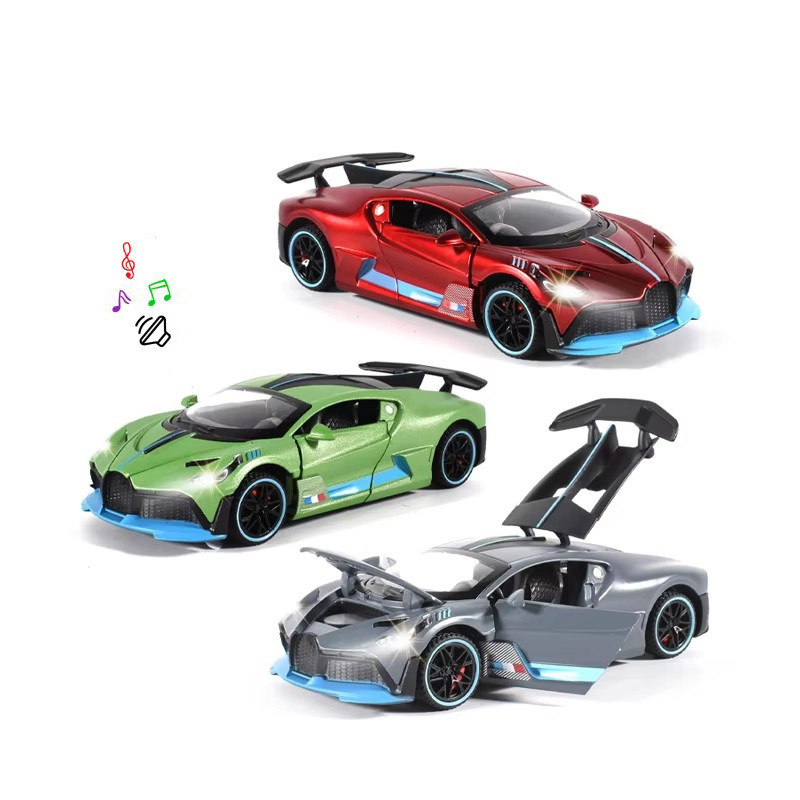 Cross-Border 1:32 Die-Cast Alloy Supercar Model Alloy Pull-Back Car Boy Toy Car Model Ornaments