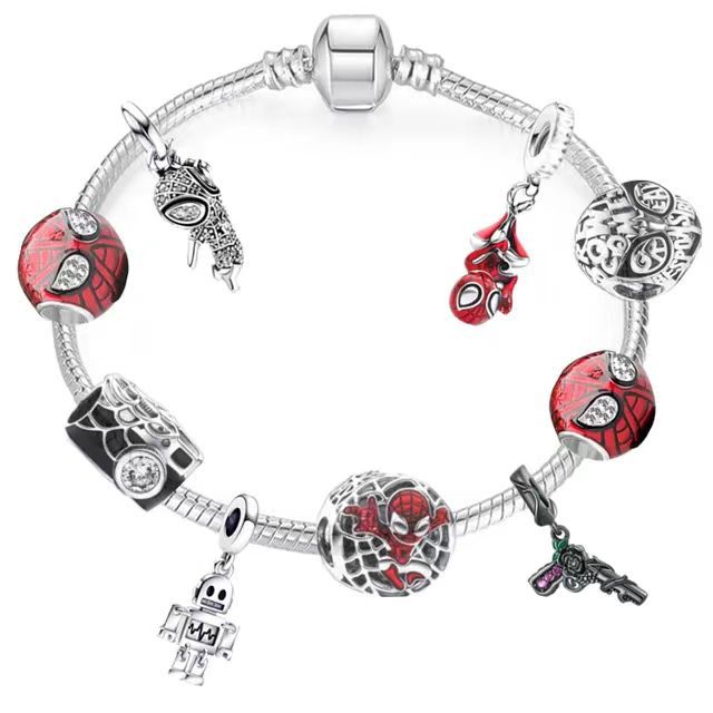 Panjia Diy de dibujos animados con cuentas encanto pulsera transfronteriza suministro directo de fábrica al por mayor Mickey Mouse pulsera