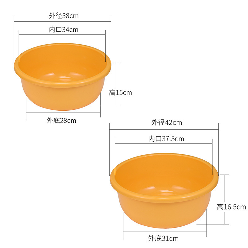 lavabo doméstico grande profundizar gran lavabo redondo bebé lavabo infantil lavabo de plástico grueso duradero