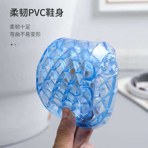  Women's Slippers Crystal Plastic Jelly Sandals Slippers Indoor Home Cute Women's Shoes Flip-flops Women's Beach Wear Outerwear