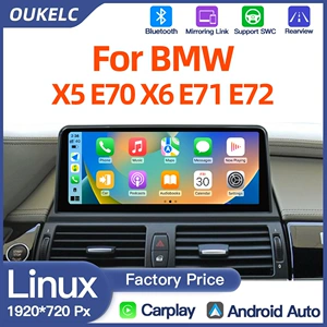 BMW X5 E70 X6 E71 simsiz Carplay pleyer naviqasiya sistemi.