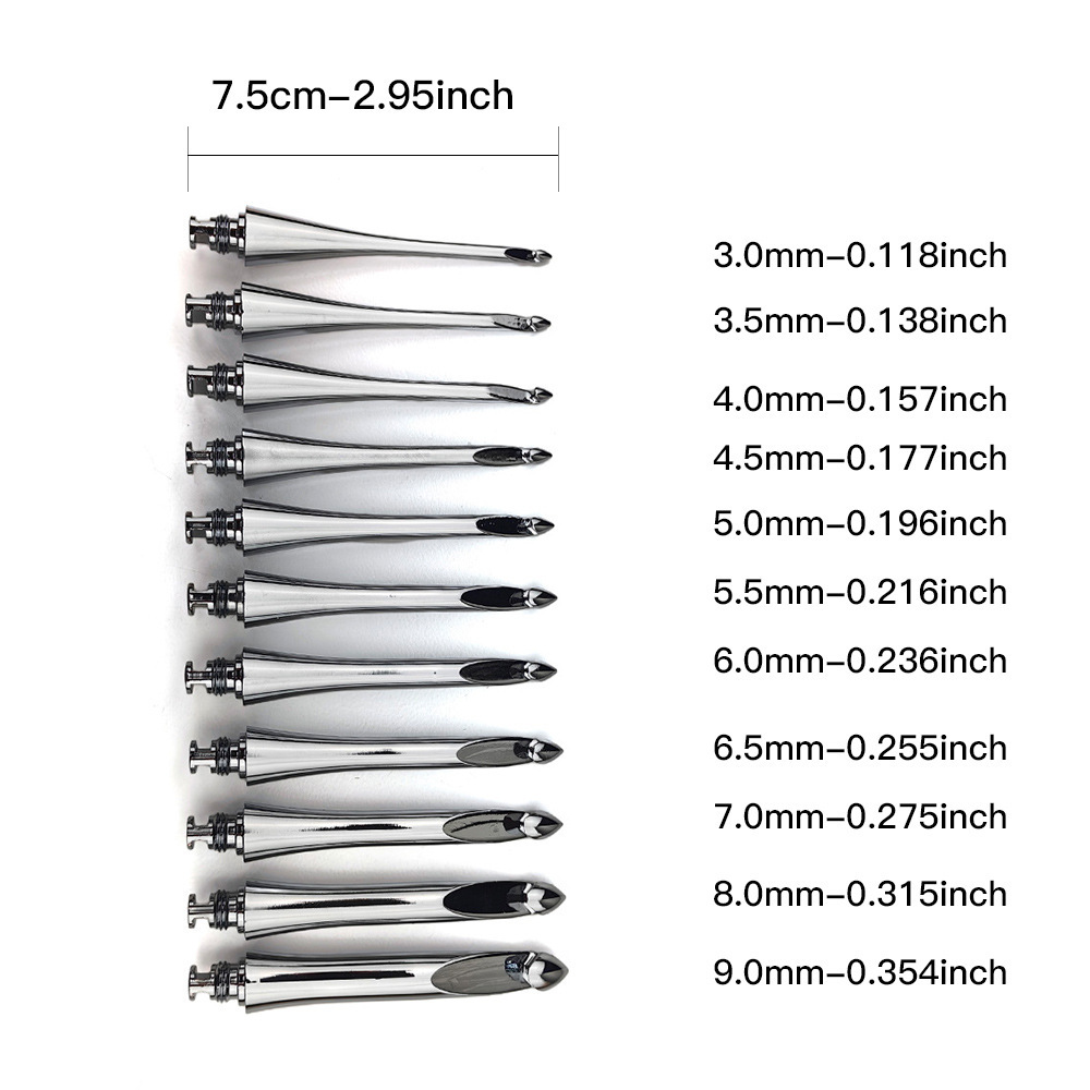 Herramientas de tejer de principiantes transfronterizas, mango de impresión de ganchillo desmontable, conjunto de ganchillo de 12 ganchos, ganchos de ganchillo de cambio