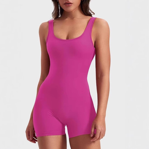 2025 Bestselling Simple & Stylish Backless U-Neck Sleeveless Jumpsuit with Midriff-Exposing Design—Perfect for a Chic, Edgy Look in Europe and America