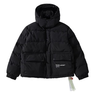2020 autumn and winter New High version High Quality OFF waterproof windproof padded cotton coat for men and women with a batch