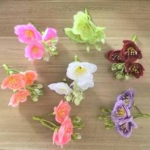 婚庆新娘头饰发夹配件 三叉茉莉花浔埔女簪花发箍手工diy材料花朵