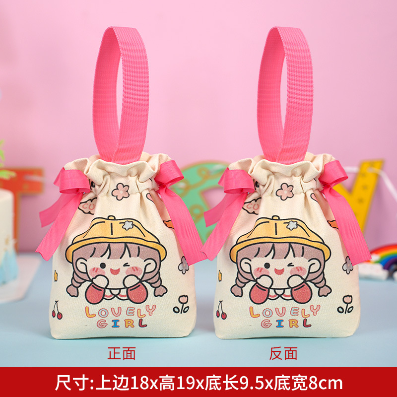 Gran chica de dibujos animados con la boca