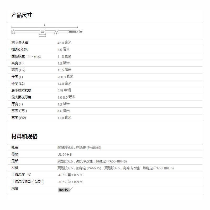 HellermannTyton������̫ͨ2����Ե�̶�����T50ROSEC5B 156-00623