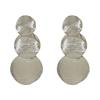 Advanced metal matte retro small design earrings, french style, high-quality style, light luxury style