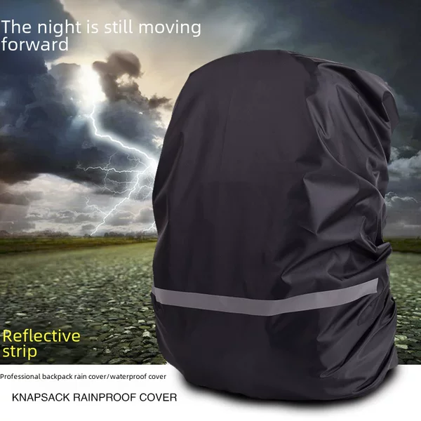 Backpack Rain Cover Waterproof Outdoor Backpack Waterproof Cover Rainproof Dustproof Cover Night Safety Reflective Strip 15-70L