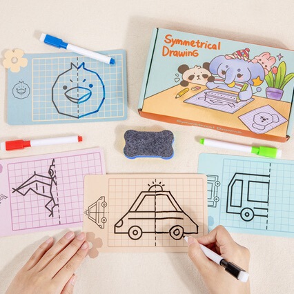 Children's Pen Control Training, Fun Symmetrical Drawing for Babies, Early Education Enlightenment, Concentration Training, Kindergarten Educational Toys Children's Pen Control Training, Fun Symmetrical Drawing for Babies, Early Education Enlightenment, Concentration Training, Kindergarten Educational Toys