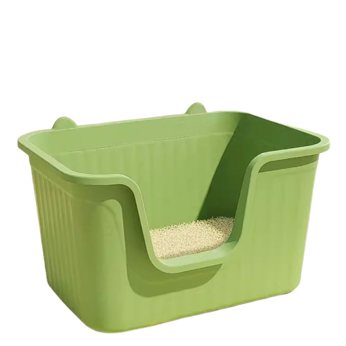 Butter Cat Litter Box Super Large Open-Top Integrated Huge Cat Litter Pan Maine Coon Splash-Proof Extra Large Cat Toilet