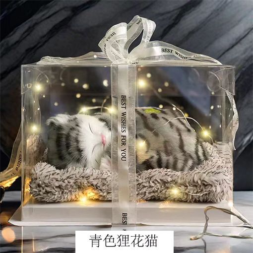 Regalos de Día de San Valentín, novia, novia, regalo de cumpleaños, muñecas de simulación de animales llamarán gatos.