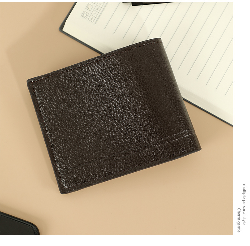 Men's Gender Retro Style Square Shape Factory Direct Supply Horizontal Wallet Men's Pu Business Stylish And Versatile Card Holder Large Wallet Multiple Card Slots Retro Wallet