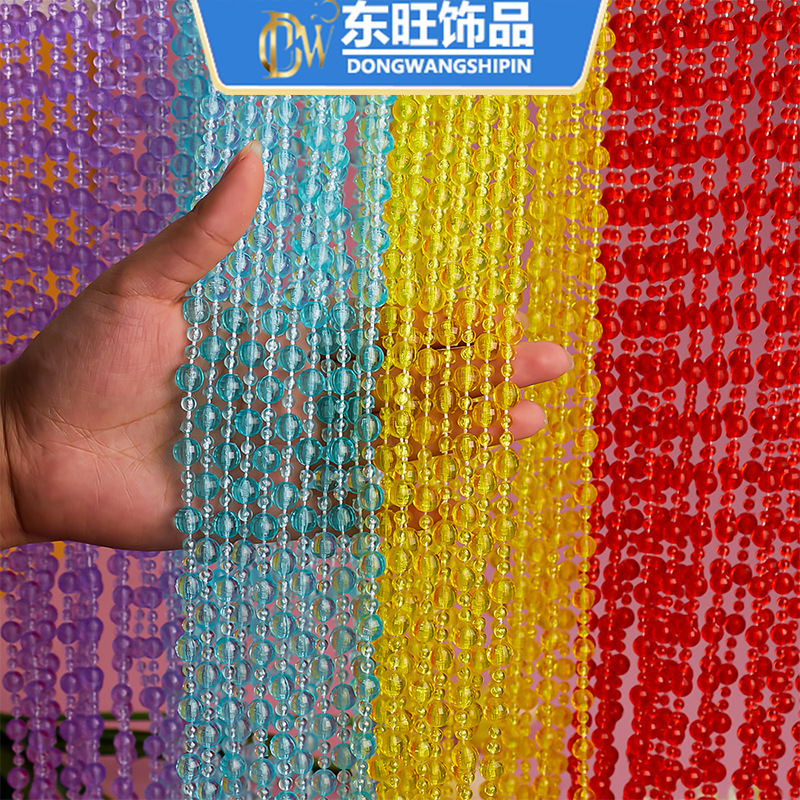 8+4 Symphony Earth Bead Curtain Wedding Scene Jewelry Decoration Partition Crystal Beaded Door Curtain Material