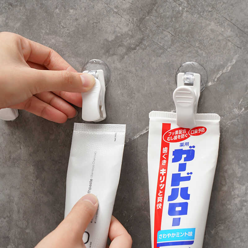 Popular Japanese-Style Suction Cup Clip, Multi-Purpose, Traceless Towel and Glove Wall Clip, Wall-Mounted Multifunctional Tool