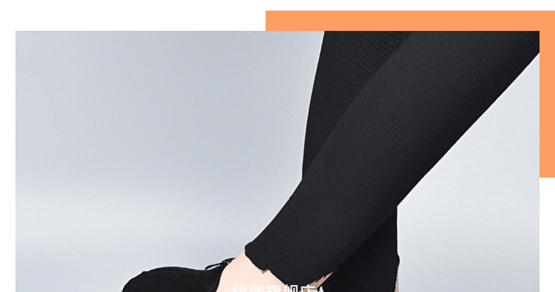 Giày boot ngắn lưới khoét lỗ mũi nhọn gót dày da thật cổ cao — Da cừu lộn màu đen chi tiết 27