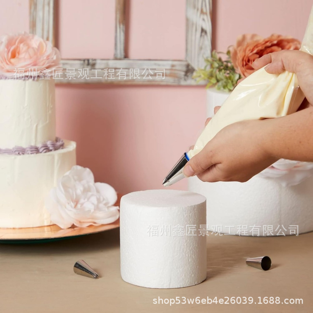 Torta modelo de espuma torta EPS placa de espuma cilíndrica embalaje sólido revestimiento protector de amortiguación