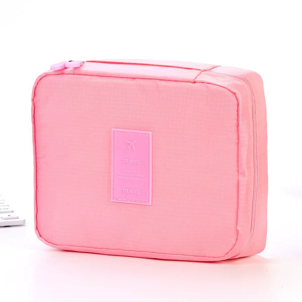 Fuchsia cosmetic bag