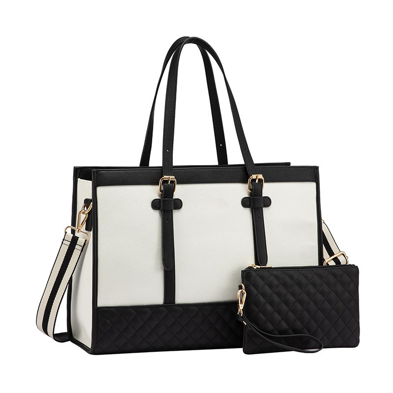 New Style Women's Handbag, Laptop Handbag, Large Capacity Work Bag with Clutch Bag, Can Be Worn Cross-Body for Casual Use