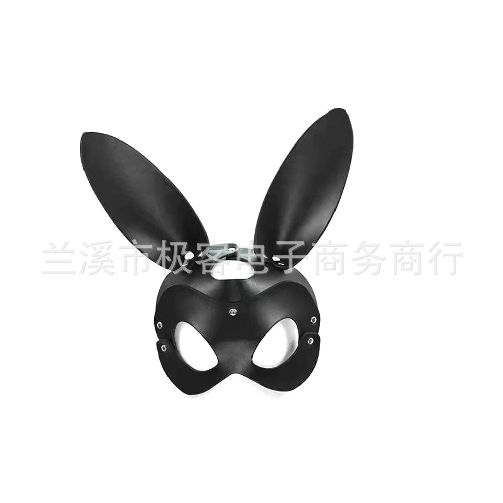 Moda de cuero negro discoteca máscara de baile de máscara de Halloween exagerada máscara de fiesta máscara de ojos Europa y América