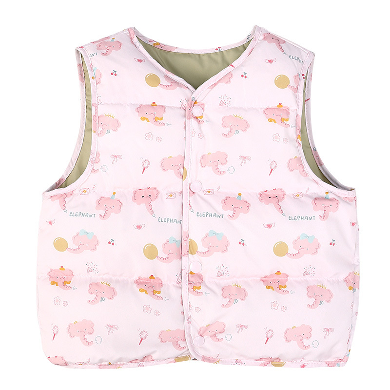 Otoño y invierno nuevos colores para niños y niñas chaleco de pluma para niños caliente para hombros para niños y niños