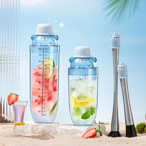 Ice-breaking cup, cocktail cup, milk tea shop special lemon tea drink, beverage making tool set, shaker cup, shaker cup