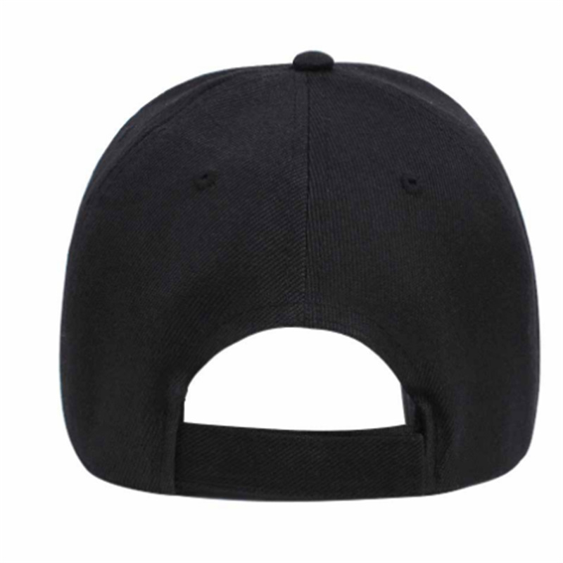 Gorra de béisbol bordada de marca de moda negra para hombre nueva de otoño e invierno_voghion.com