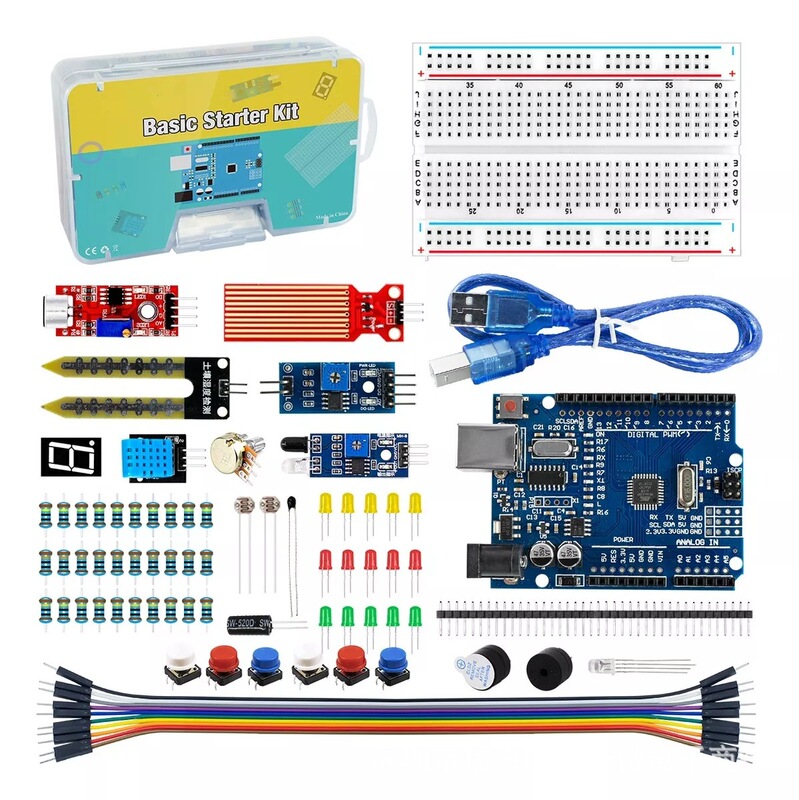 2026 Model Maker's Kit Suitable for Uno R3 Maker 400-Hole Kit Sensor Obstacle Avoidance Banggu