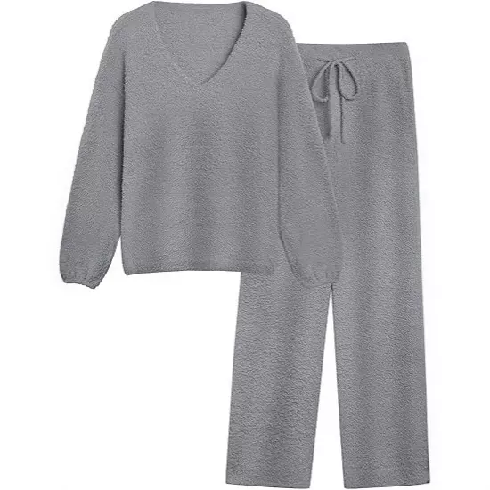 女式居家休闲套装春秋季亚马逊欧美女装新款运动服度假旅行两件套