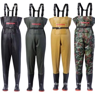 Waterproof Pants, Half-Length Rain Pants, Waterproof One-Piece Fishing Suits, Rain Boots, Leather Fork Pants, Men's and Women's One-Piece Pants