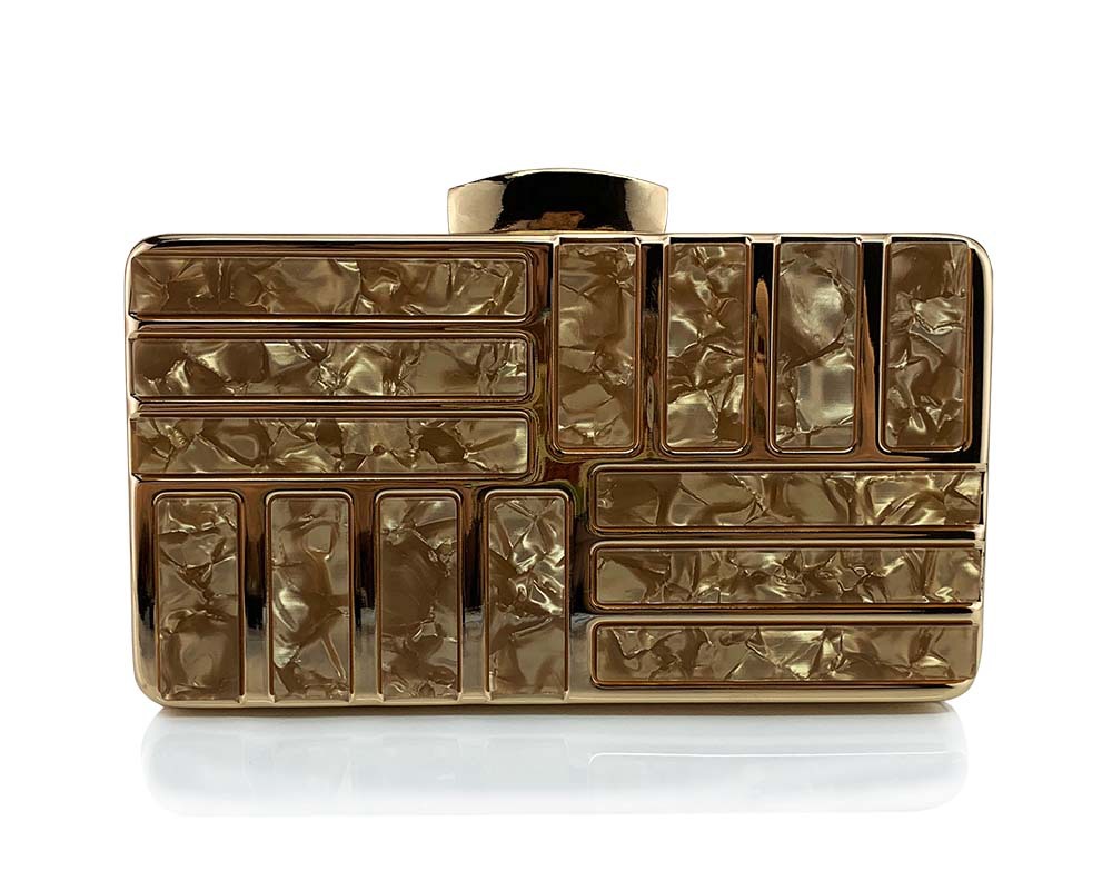 Pochette da sera in acrilico borsa a mano e tracolla elegante_voghion.com