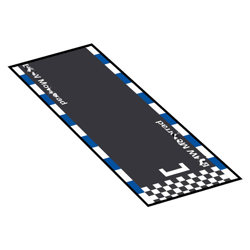 Alfombra para motocicleta, tapete de exhibición para sala de exposición de equipos de motociclismo, tapete especial para el suelo, alfombra para dormitorio, imprescindible para los entusiastas de las motocicletas, forma cuadrada.